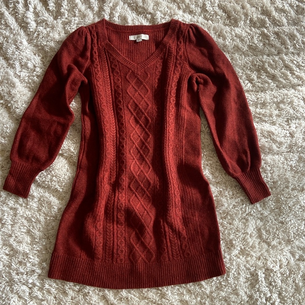 Loft , size M , sweater dress. Never worn.